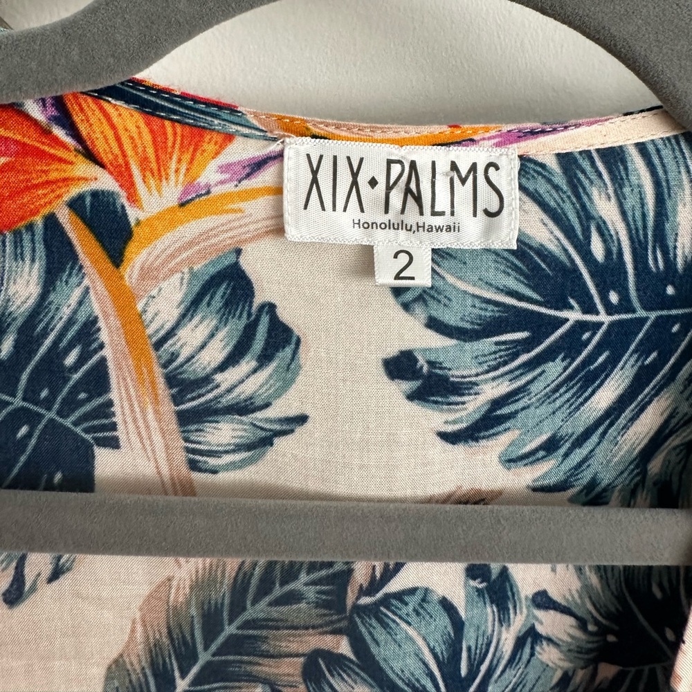 XIX Palms wrap Maxi Dress